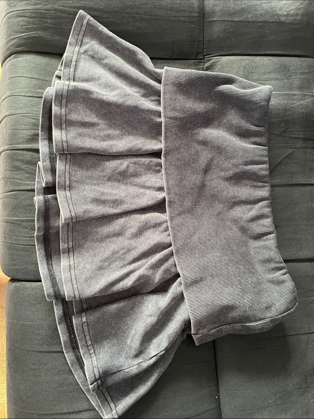 Ardene Grey Tiered Mini Skirt